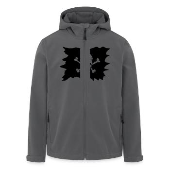 Tod Kopf Schädel flag flag Pirate2 - Recycelte Männer Softshell-Jacke von Stanley/Stella - Anthrazit - Vorne - AI Model Male 185 light (185cm)