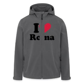 Rom - Recycelte Männer Softshell-Jacke von Stanley/Stella - Anthrazit - Vorne - AI Model Male 185 light (185cm)