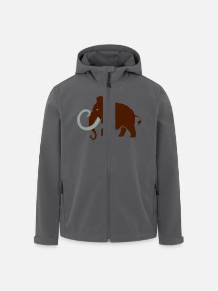 Mammut - Recycelte Männer Softshell-Jacke von Stanley/Stella - Anthrazit