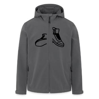 schuh - Recycelte Männer Softshell-Jacke von Stanley/Stella - Anthrazit - Vorne - AI Model Male 185 light (185cm)