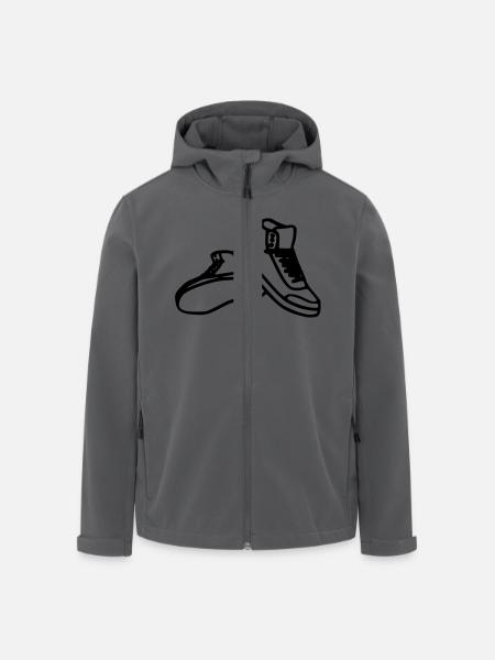 schuh - Recycelte Männer Softshell-Jacke von Stanley/Stella - Anthrazit