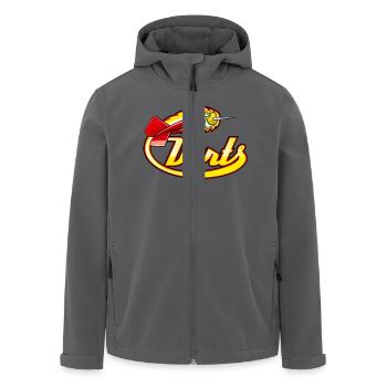 Darts - Recycelte Männer Softshell-Jacke von Stanley/Stella - Anthrazit - Vorne - AI Model Male 185 light (185cm)
