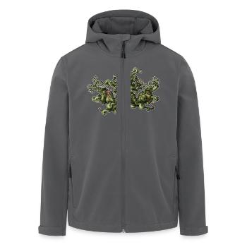Shoggoth - Recycelte Männer Softshell-Jacke von Stanley/Stella - Anthrazit - Vorne - AI Model Male 185 light (185cm)
