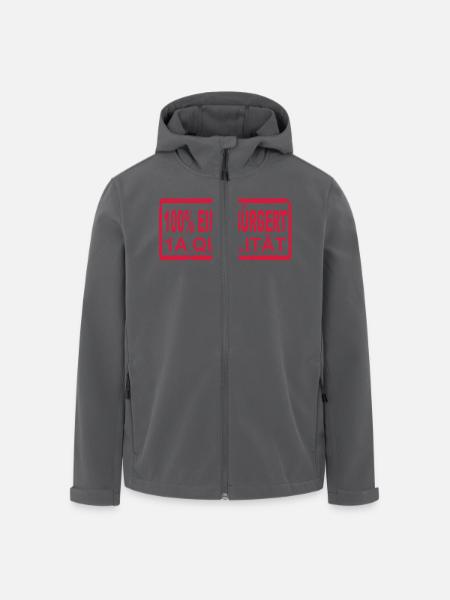 100% eingebürgert - Recycelte Männer Softshell-Jacke von Stanley/Stella - Anthrazit