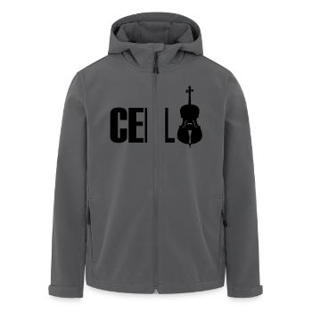 cello - Recycelte Männer Softshell-Jacke von Stanley/Stella - Anthrazit - Vorne - AI Model Male 185 light (185cm)