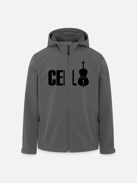 cello - Recycelte Männer Softshell-Jacke von Stanley/Stella - Anthrazit