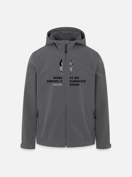 Flughafen Berlin - Recycelte Männer Softshell-Jacke von Stanley/Stella - Anthrazit