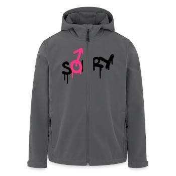 Sorry Gay - Recycelte Männer Softshell-Jacke von Stanley/Stella - Anthrazit - Vorne - AI Model Male 185 light (185cm)