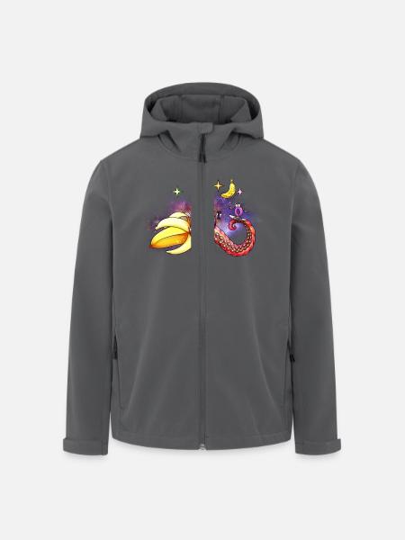 Spacebanana - Recycelte Männer Softshell-Jacke von Stanley/Stella - Anthrazit