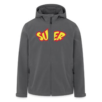 Super - Recycelte Männer Softshell-Jacke von Stanley/Stella - Anthrazit - Vorne - AI Model Male 185 light (185cm)