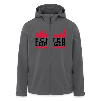 Echter Leipzig - Recycelte Männer Softshell-Jacke von Stanley/Stella - Anthrazit - Vorne - AI Model Male 185 light (185cm)
