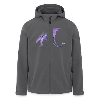 lightning dragon - Recycelte Männer Softshell-Jacke von Stanley/Stella - Anthrazit - Vorne - AI Model Male 185 light (185cm)