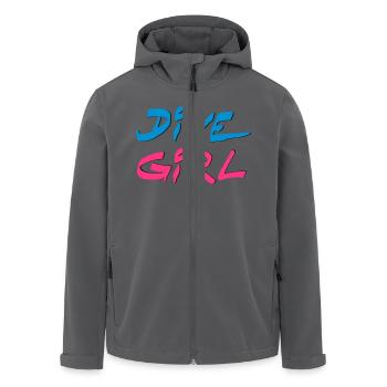 Dive Diving Girl Tauchen Shirt - Recycelte Männer Softshell-Jacke von Stanley/Stella - Anthrazit - Vorne - AI Model Male 185 light (185cm)