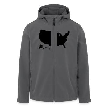 USA - Recycelte Männer Softshell-Jacke von Stanley/Stella - Anthrazit - Vorne - AI Model Male 185 light (185cm)