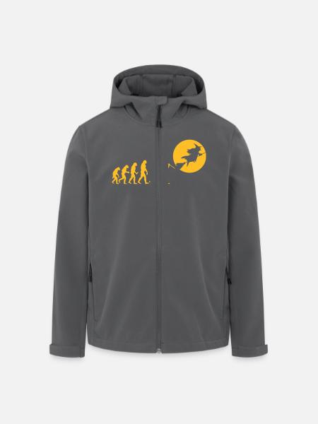 Evolution Hexe Silhouette Geschenk Shirt - Recycelte Männer Softshell-Jacke von Stanley/Stella - Anthrazit