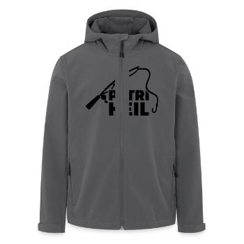 Petri Heil - Recycelte Männer Softshell-Jacke von Stanley/Stella - Anthrazit - Vorne - AI Model Male 185 light (185cm)