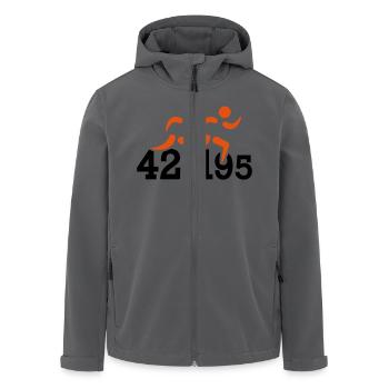 Marathon - Recycelte Männer Softshell-Jacke von Stanley/Stella - Anthrazit - Vorne - AI Model Male 185 light (185cm)