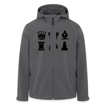 Schach - Recycelte Männer Softshell-Jacke von Stanley/Stella - Anthrazit - Vorne - AI Model Male 185 light (185cm)