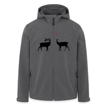 Hirsch - Recycelte Männer Softshell-Jacke von Stanley/Stella - Anthrazit - Vorne - AI Model Male 185 light (185cm)