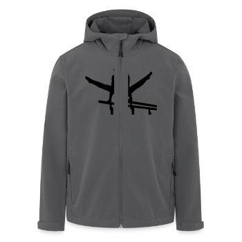 Turnen - Recycelte Männer Softshell-Jacke von Stanley/Stella - Anthrazit - Vorne - AI Model Male 185 light (185cm)