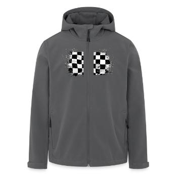 Racing Flag - Recycelte Männer Softshell-Jacke von Stanley/Stella - Anthrazit - Vorne - AI Model Male 185 light (185cm)