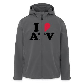 ATV - Recycelte Männer Softshell-Jacke von Stanley/Stella - Anthrazit - Vorne - AI Model Male 185 light (185cm)