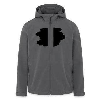 Hintergrund Pinsel Zeichnung - Recycelte Männer Softshell-Jacke von Stanley/Stella - Anthrazit - Vorne - AI Model Male 185 light (185cm)