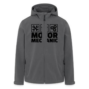 Mechatroniker - Recycelte Männer Softshell-Jacke von Stanley/Stella - Anthrazit - Vorne - AI Model Male 185 light (185cm)