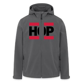 hip hop - Recycelte Männer Softshell-Jacke von Stanley/Stella - Anthrazit - Vorne - AI Model Male 185 light (185cm)