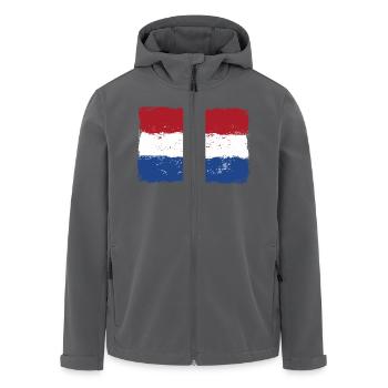 Netherlande Flag - Recycelte Männer Softshell-Jacke von Stanley/Stella - Anthrazit - Vorne - AI Model Male 185 light (185cm)