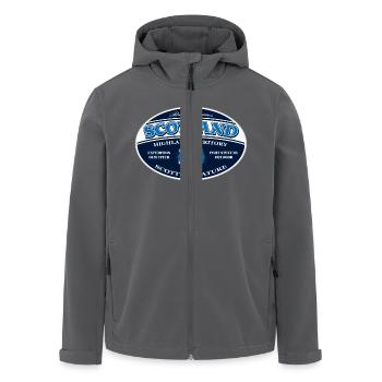 Scotland - Schottland - Recycelte Männer Softshell-Jacke von Stanley/Stella - Anthrazit - Vorne - AI Model Male 185 light (185cm)