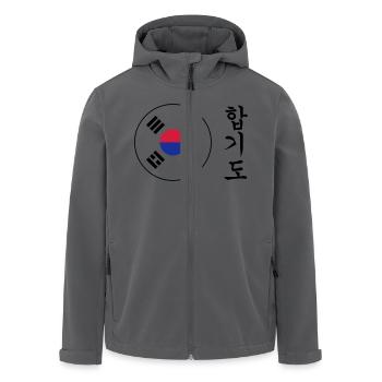 Hapkido / Hapkidoin / Martial Arts / Fight - Recycelte Männer Softshell-Jacke von Stanley/Stella - Anthrazit - Vorne - AI Model Male 185 light (185cm)