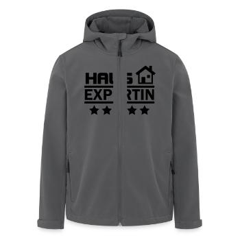 haus expertin - Recycelte Männer Softshell-Jacke von Stanley/Stella - Anthrazit - Vorne - AI Model Male 185 light (185cm)
