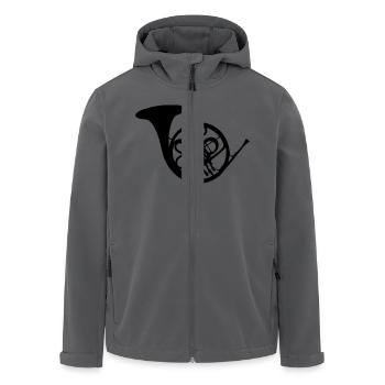 Horn / bugle / Blasinstrument - Recycelte Männer Softshell-Jacke von Stanley/Stella - Anthrazit - Vorne - AI Model Male 185 light (185cm)
