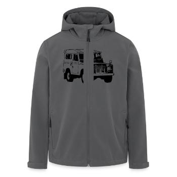 Jeep - Geländewagen - 4x4 - Recycelte Männer Softshell-Jacke von Stanley/Stella - Anthrazit - Vorne - AI Model Male 185 light (185cm)