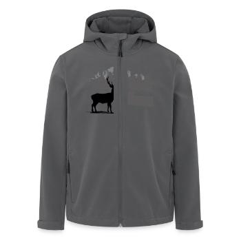 Hirsch - Recycelte Männer Softshell-Jacke von Stanley/Stella - Anthrazit - Vorne - AI Model Male 185 light (185cm)