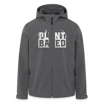 Plant Based Vegan Veganismus Gesund Pflanzen - Recycelte Männer Softshell-Jacke von Stanley/Stella - Anthrazit - Vorne - AI Model Male 185 light (185cm)