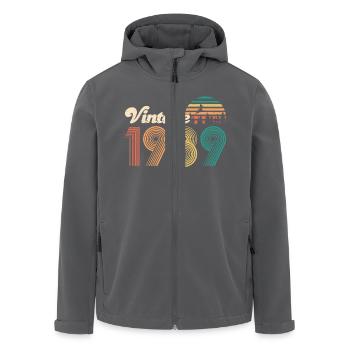 Vintage 1989 30. Geburtstag Geschenk Bday '89 - Recycelte Männer Softshell-Jacke von Stanley/Stella - Anthrazit - Vorne - AI Model Male 185 light (185cm)