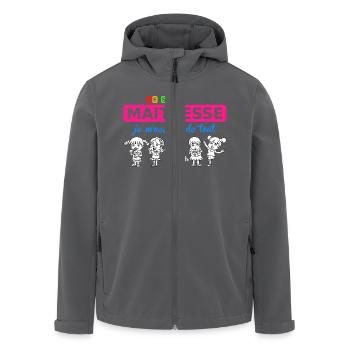 je suis maitresse - Recycelte Männer Softshell-Jacke von Stanley/Stella - Anthrazit - Vorne - AI Model Male 185 light (185cm)
