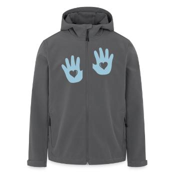 baby_haende_001 - Recycelte Männer Softshell-Jacke von Stanley/Stella - Anthrazit - Vorne - AI Model Male 185 light (185cm)