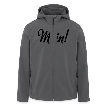 Moin! - Recycelte Männer Softshell-Jacke von Stanley/Stella - Anthrazit - Vorne - AI Model Male 185 light (185cm)