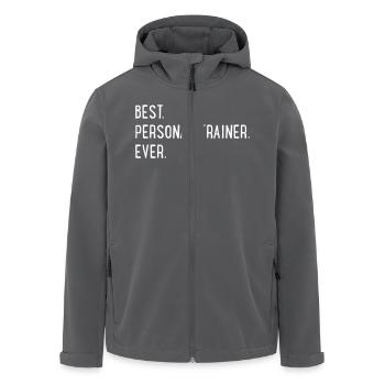 Personal Trainer - Recycelte Männer Softshell-Jacke von Stanley/Stella - Anthrazit - Vorne - AI Model Male 185 light (185cm)