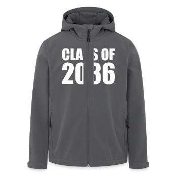 Class of 2036 - Recycelte Männer Softshell-Jacke von Stanley/Stella - Anthrazit - Vorne - AI Model Male 185 light (185cm)