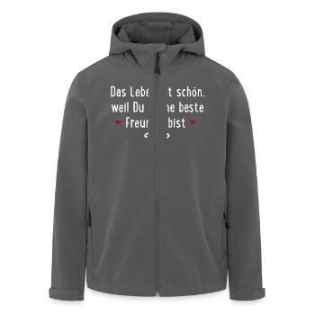 Beste Freundin - Recycelte Männer Softshell-Jacke von Stanley/Stella - Anthrazit - Vorne - AI Model Male 185 light (185cm)