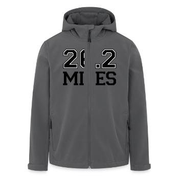 Marathon - Recycelte Männer Softshell-Jacke von Stanley/Stella - Anthrazit - Vorne - AI Model Male 185 light (185cm)
