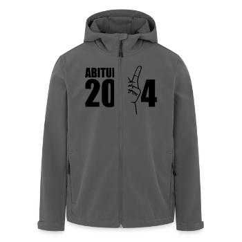 Abitur 2024 - Recycelte Männer Softshell-Jacke von Stanley/Stella - Anthrazit - Vorne - AI Model Male 185 light (185cm)