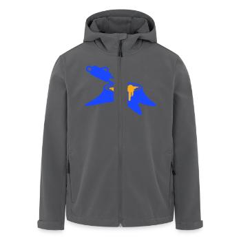 Motorsäge Baum Fällen Holzfäller Wald Stumpf Holz - Recycelte Männer Softshell-Jacke von Stanley/Stella - Anthrazit - Vorne - AI Model Male 185 light (185cm)