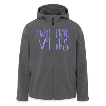 winter vibes - Recycelte Männer Softshell-Jacke von Stanley/Stella - Anthrazit - Vorne - AI Model Male 185 light (185cm)