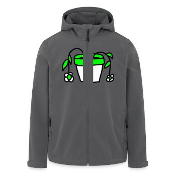 Eingegangene Blumen Blumentopf Welk Abgestorben - Recycelte Männer Softshell-Jacke von Stanley/Stella - Anthrazit - Vorne - AI Model Male 185 light (185cm)