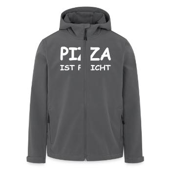 Pizza - Recycelte Männer Softshell-Jacke von Stanley/Stella - Anthrazit - Vorne - AI Model Male 185 light (185cm)
